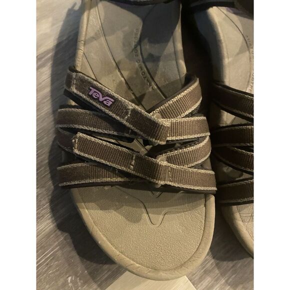 Teva Tirra womens 8 Purple Black 4266 Sport Sandals Comfort Adjustable - Picture 2 of 11